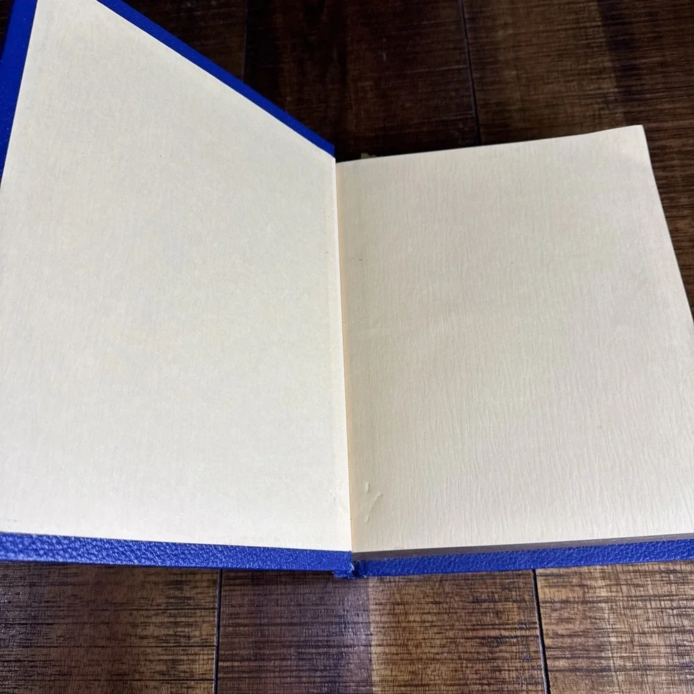 Vtg 1971 Masonic Freemason -Large Holy‎ Bible Blue - With Serenity Bookmark EUC